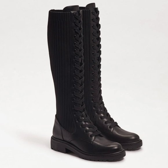 Sam Edelman Shoes - Lila Lace Up Tall Boot Sam Edelman